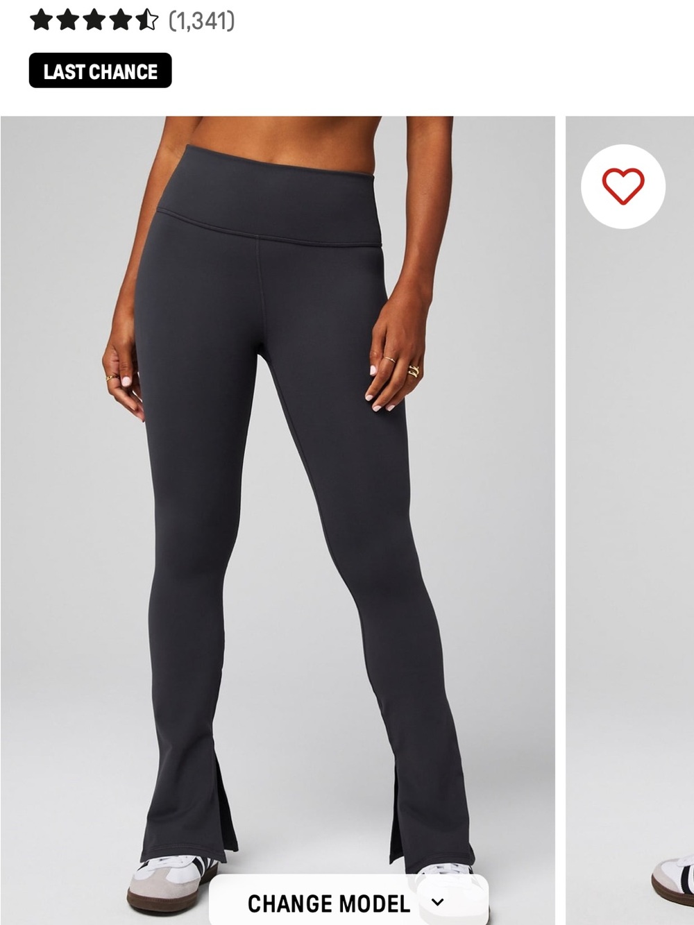 Fabletics High-Rise Split-Hem Flare Leggings - Powerhold